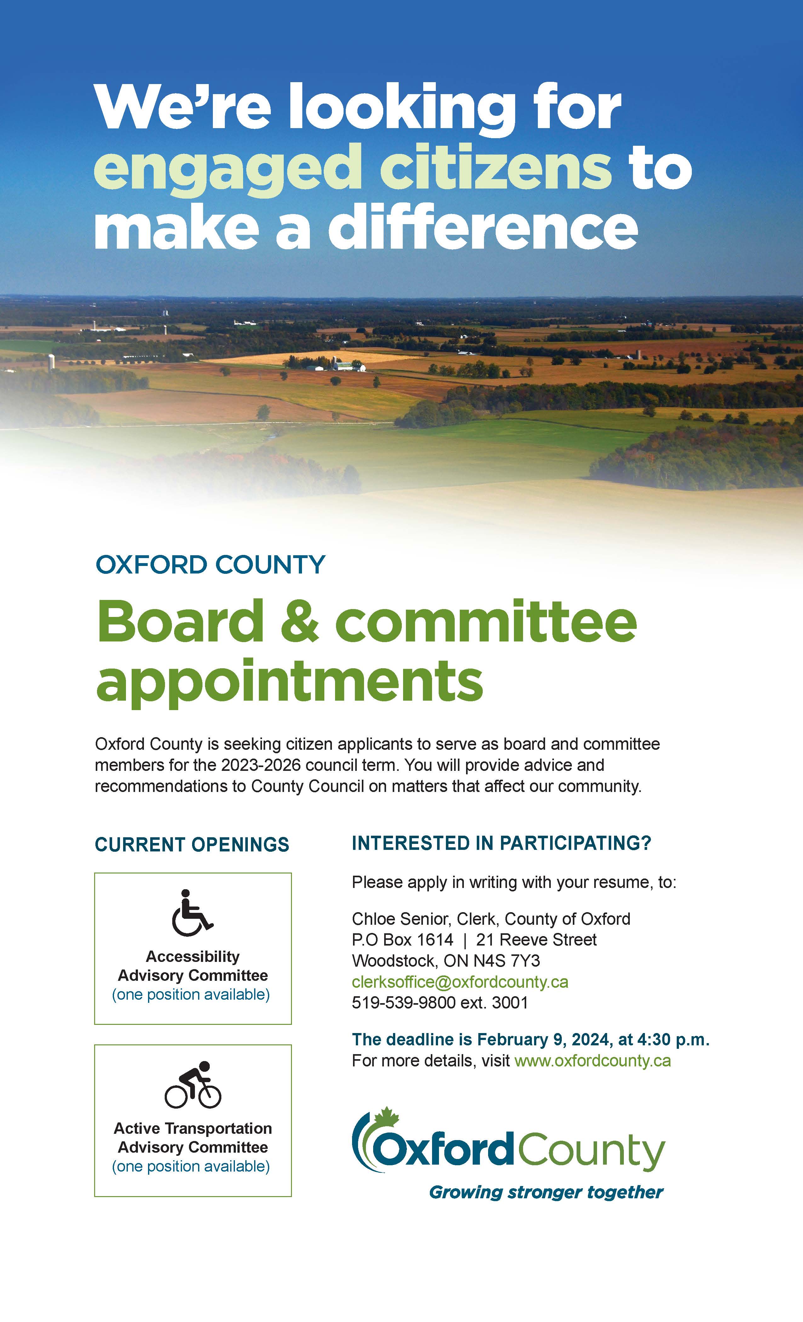 Board and Committee Appointment Advertisement